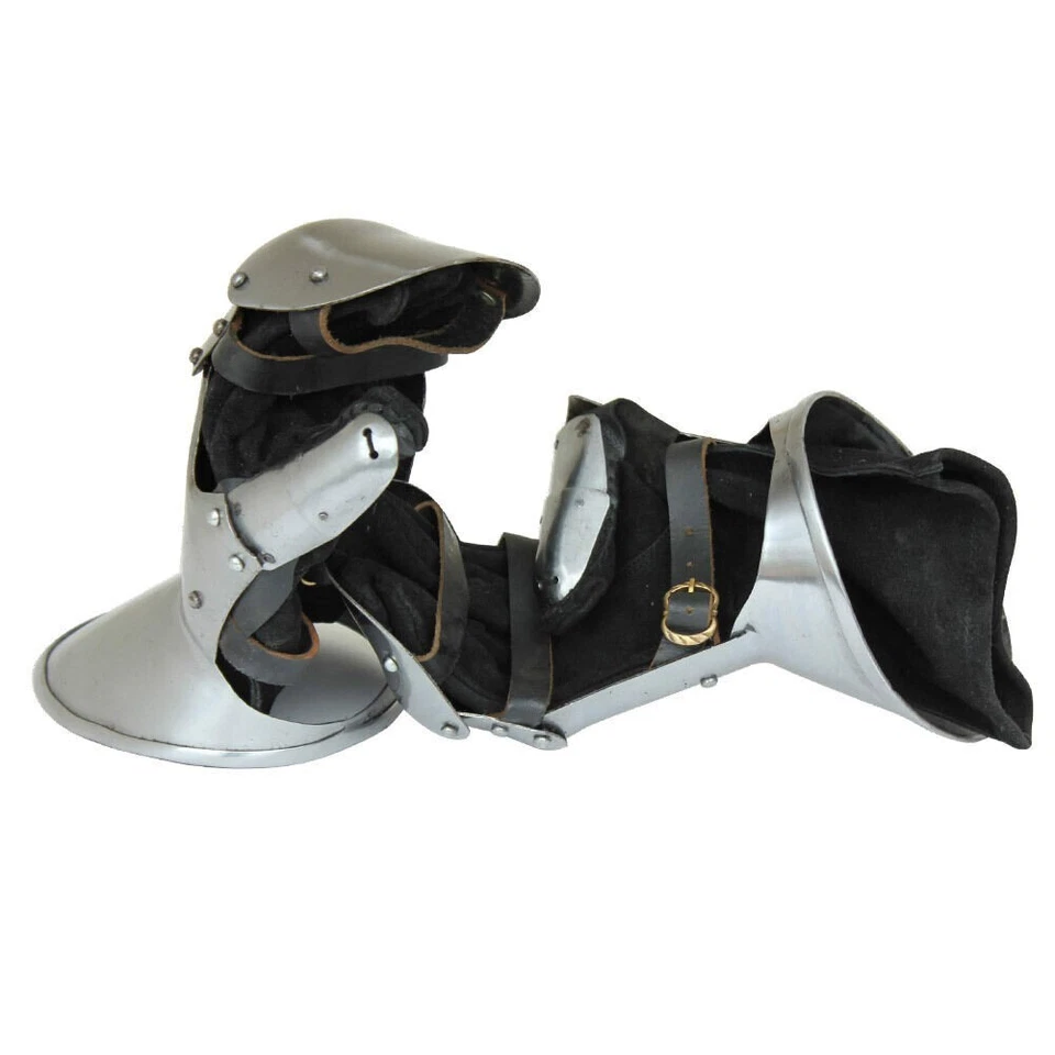 I Migliori Guanti In Acciaio Metallico Medievali Milanesi Da 16 Gauge - Immagine 2 di 3