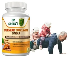 Turmeric Curcumin with Ginger Black Pepper Joint support Max Strength Capsules 1