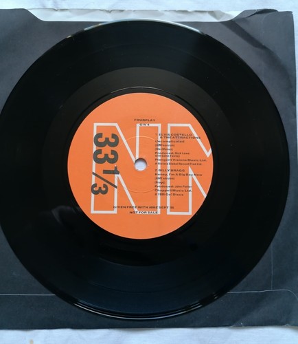 NME Fourplay EP - Elvis Costello/Billy Bragg/Mantronix/MilesDavis -1986 - Picture 2 of 4