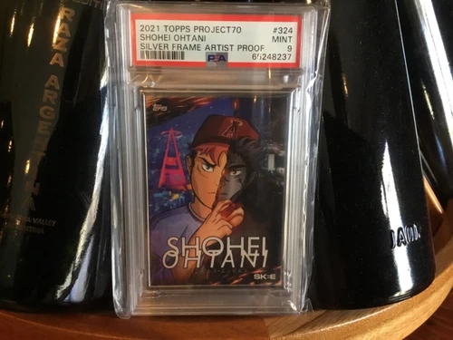 Topps Project 70 Silver Frame Artist Proof 18/51 Shohei Ohtani PSA MT 9 #324 DJS