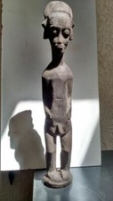 Africano Statue. Statua Africana Costa Avorio Baoulé Africano Arte Tribale Primo