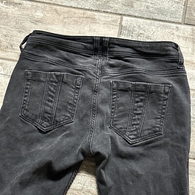 Burberry Brit Jeans Black Womens Sz 28 R Pocket Westbourne Skinny