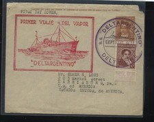Argentina   nice  ship  cover    signed          MS1004