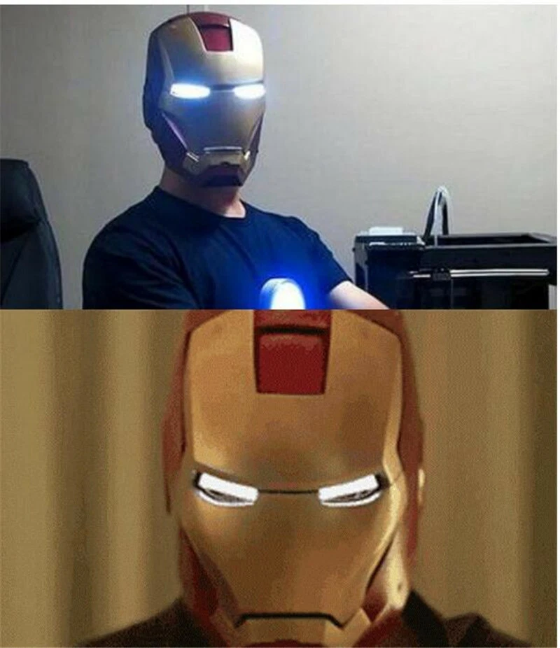 1:1 Сгибаемый светодиодный свет глаза сделай сам для Железный человек Бэтмен BlackPanther маска шлем COS - Изображение 3 из 4