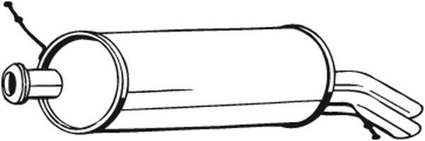 BOSAL 135-547 End Silencer for CITROËN