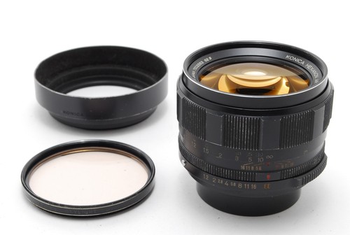 [EXCELLENT+5 w/Hood] Konica Hexanon AR 57mm f1.2 MF Lens AR Mount From JAPAN #8 - Picture 3 of 9