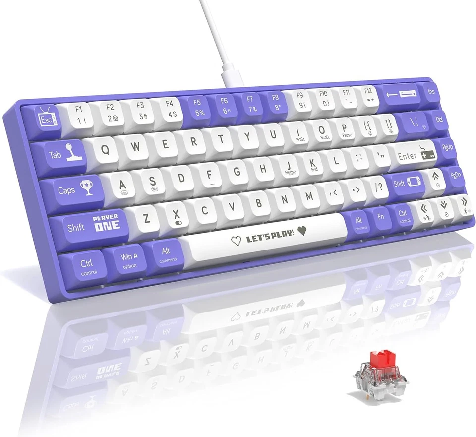 ATTACK SHARK x AJAZZ AK680 65% Wired Hotswap Mechanical Keyboard EVA Sandwich - Image 3 of 4
