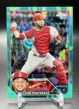 2023 Topps Chrome WILLSON CONTRERAS #139 Aqua Lava Refractor /199 Cardinals