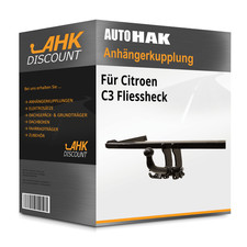 Für Citroen C3 Fliessheck 02.2002-12.2013 AUTO HAK Anhängerkupplung abnehmbar