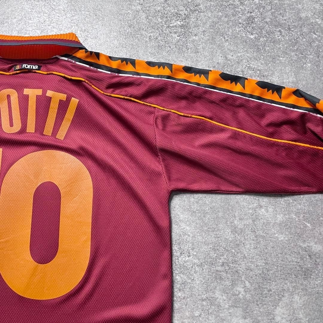 Totti #10 AS Roma 98/99 Home L/S Jersey S Authentic | eBay