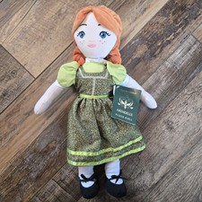 Disney Frozen Broadway Musical Anna Plush Doll Town Arendelle 15" Ragdoll Rare