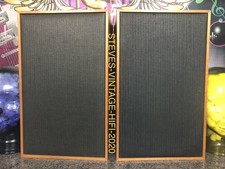 RANK ORGANISATION UK MADE HIFI SPEAKERS WITH EMI OVAL DRIVERS RARE L@@K FREE P+P