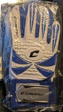 Champro SG3 Super-Lite Goalie Gloves Sz 5 Soccer Futbol Futsal w/Carrying Bag