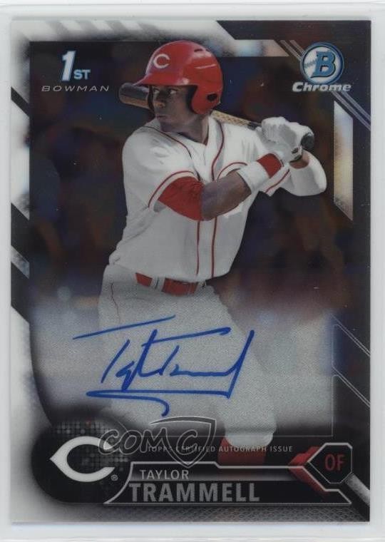 2016 Bowman Draft Chrome Draft Pick Auto Taylor Trammell #CDA-TT Auto nd3