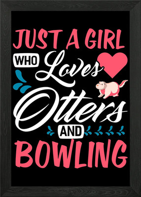 Bowling Bowler Strike Schale gerahmtes Wandbild Poster Leinwanddruck Bild