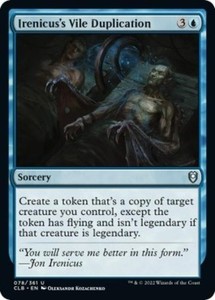 Irenicus's Vile Duplication (Foil) - Commander Legends: Battle for Baldur's Gate
