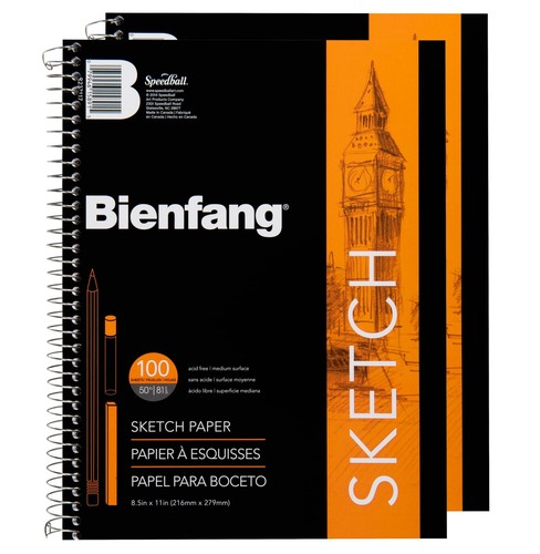 A4 Sketch Block - 120 Sheets Of 90gsm Unlined Paper For Drawing & Artwork - View #3
