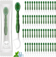 Disposable Mini Travel Toothbrush Bulk with Toothpaste 5In1 60Ct Portable Toothb