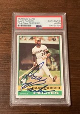 1976 Topps Dave Parker #185 Signed Auto PSA Authenticated 