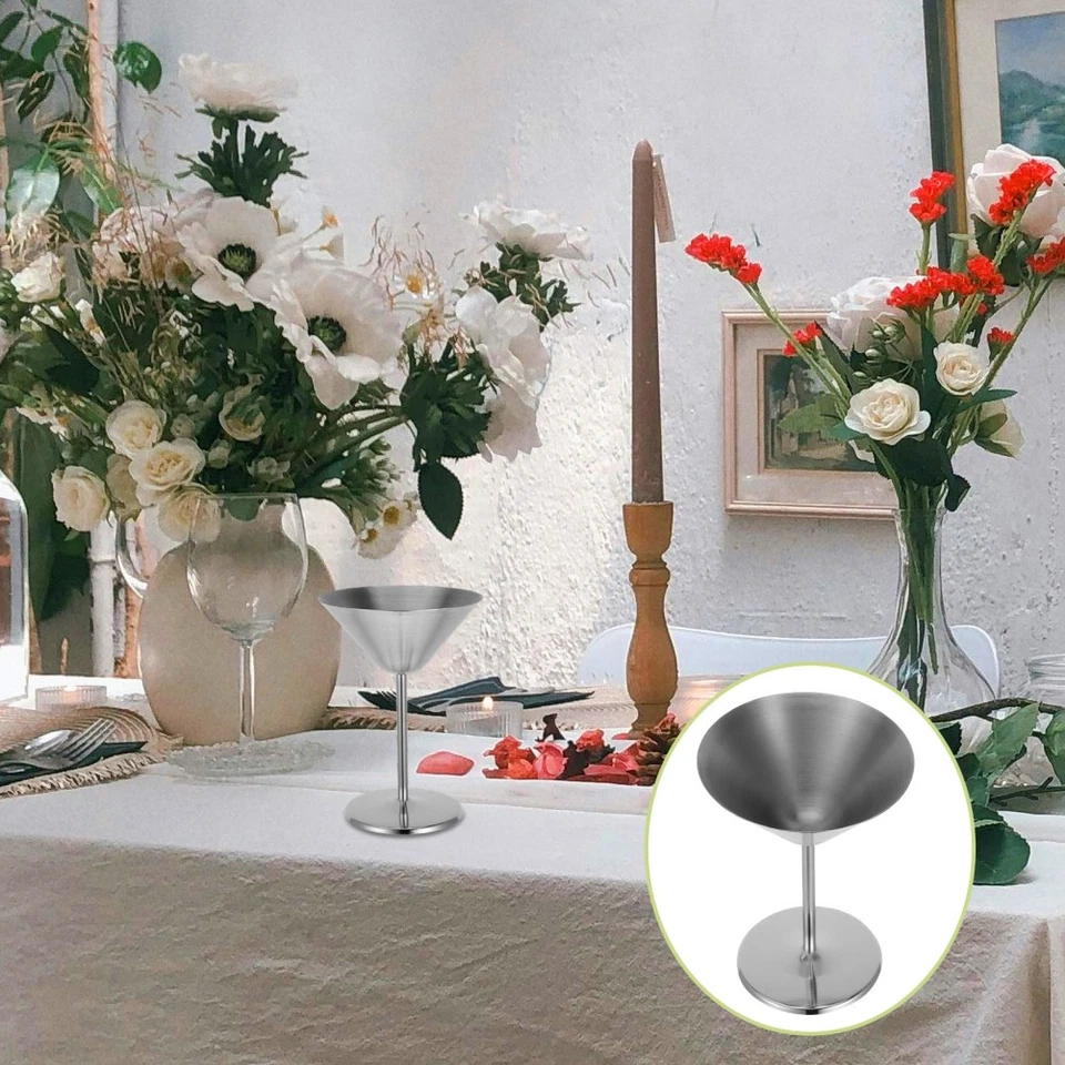 Calice da vino rosso in acciaio inossidabile Calice da vino in metallo Coppa - Immagine 4 di 4