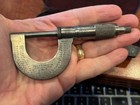 Starrett No. 3 micrometer, 1930s, w/original case & wrench. Rust free.  — photo 3