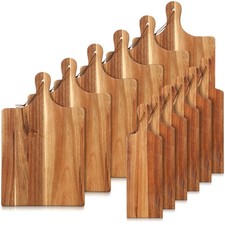 12 Pcs Wood Cutting Board Set Cutting Board with Handle Chopping Serving Board..
