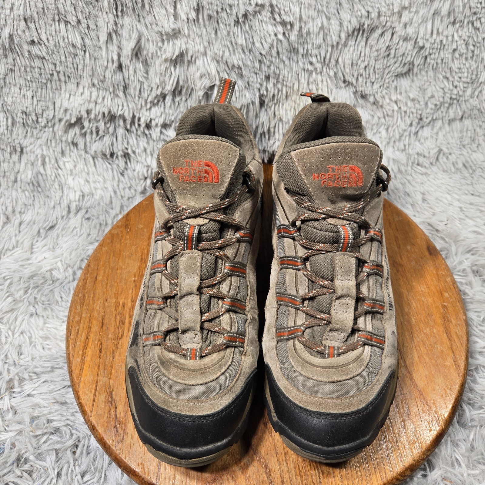 The North Face Mens Size 11.5 Brown Leather Lace Up Outdoor Hiking Ankle Boots thumbnail 2