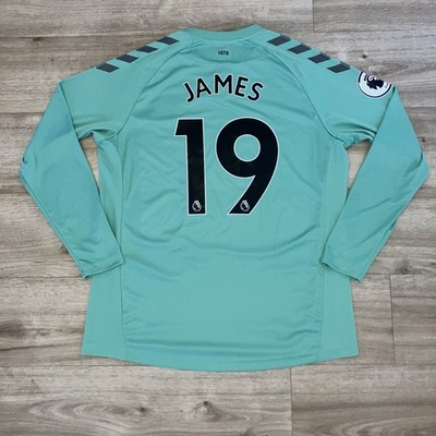 James Rodriguez 2019/20 Everton 3rd LS Hummel Green Jersey Men XL