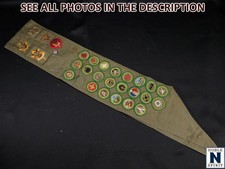 Boy Scouts Vintage Sash Merit Badges Insignia Patches 1950s (JS)