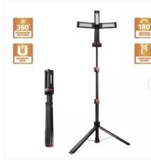 Brand New! 2200 Lumen Husky Rechargeable Led Work Light W/ Tripod Removable Base