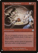 Kyren Negotiations - NM U : The List