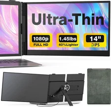 Laptop Screen Extender, Ultra-Thin 14" FHD 1080P 16:9 Portable Monitor