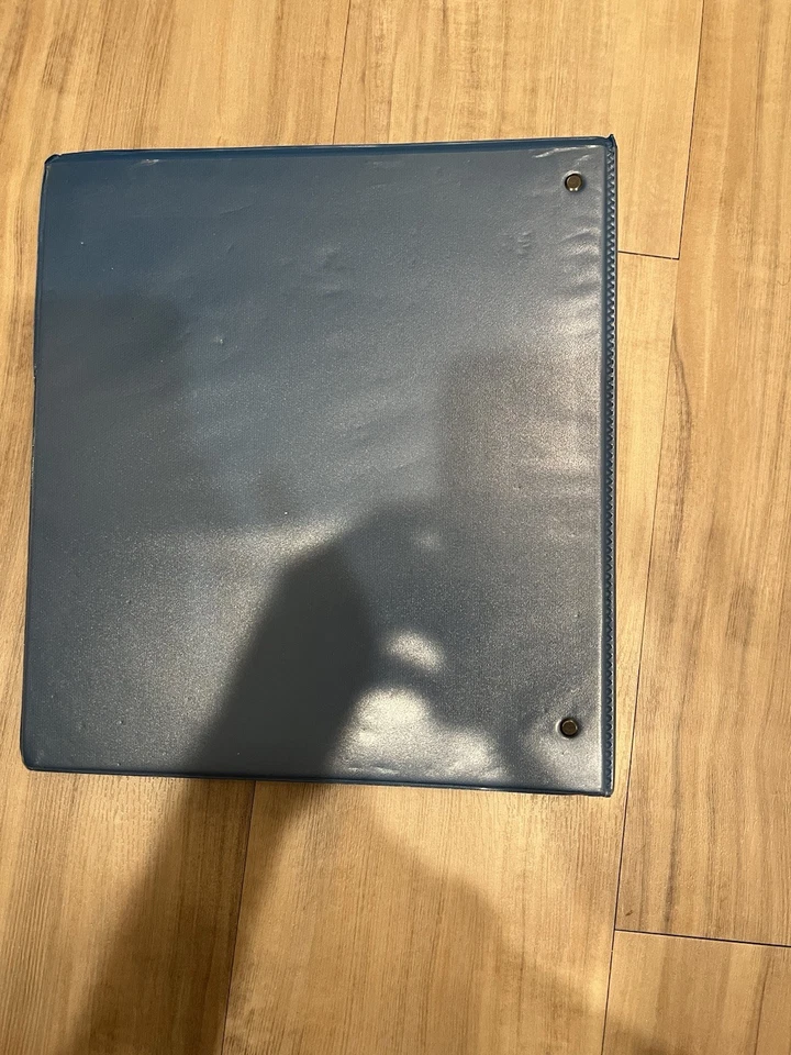 Lot of 3 Three Ring Binders 1 Inch Avery Black Blue School Office Supplies - Image 4 of 4