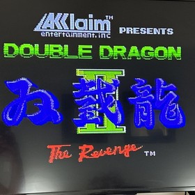 Acclaim Double Dragon II: The Revenge Nintendo NES Game Cartridge NTSC-U/C