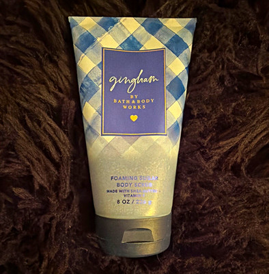 Bath & Body Works Gingham Foaming Sugar Body Scrub 8 oz Shea Butter