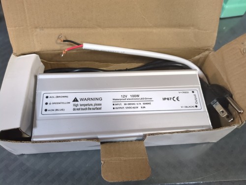 LightingWill LED Driver 100 Watts Waterproof IP67 Power Supply Transformer #52 - Picture 1 of 4
