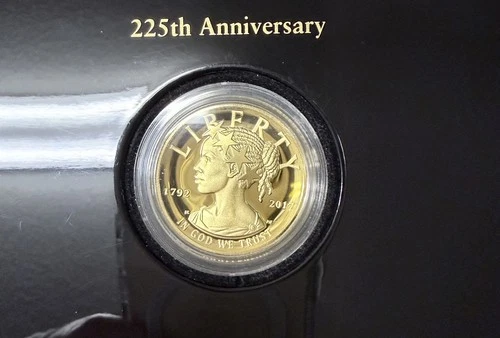2017-W 1 oz High Relief 225th Anniversary American Liberty Gold