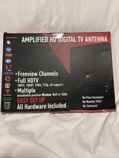 Amplified HD Digital TV Antenna Long Miles Range Support 4K Fire Stick Older TVs