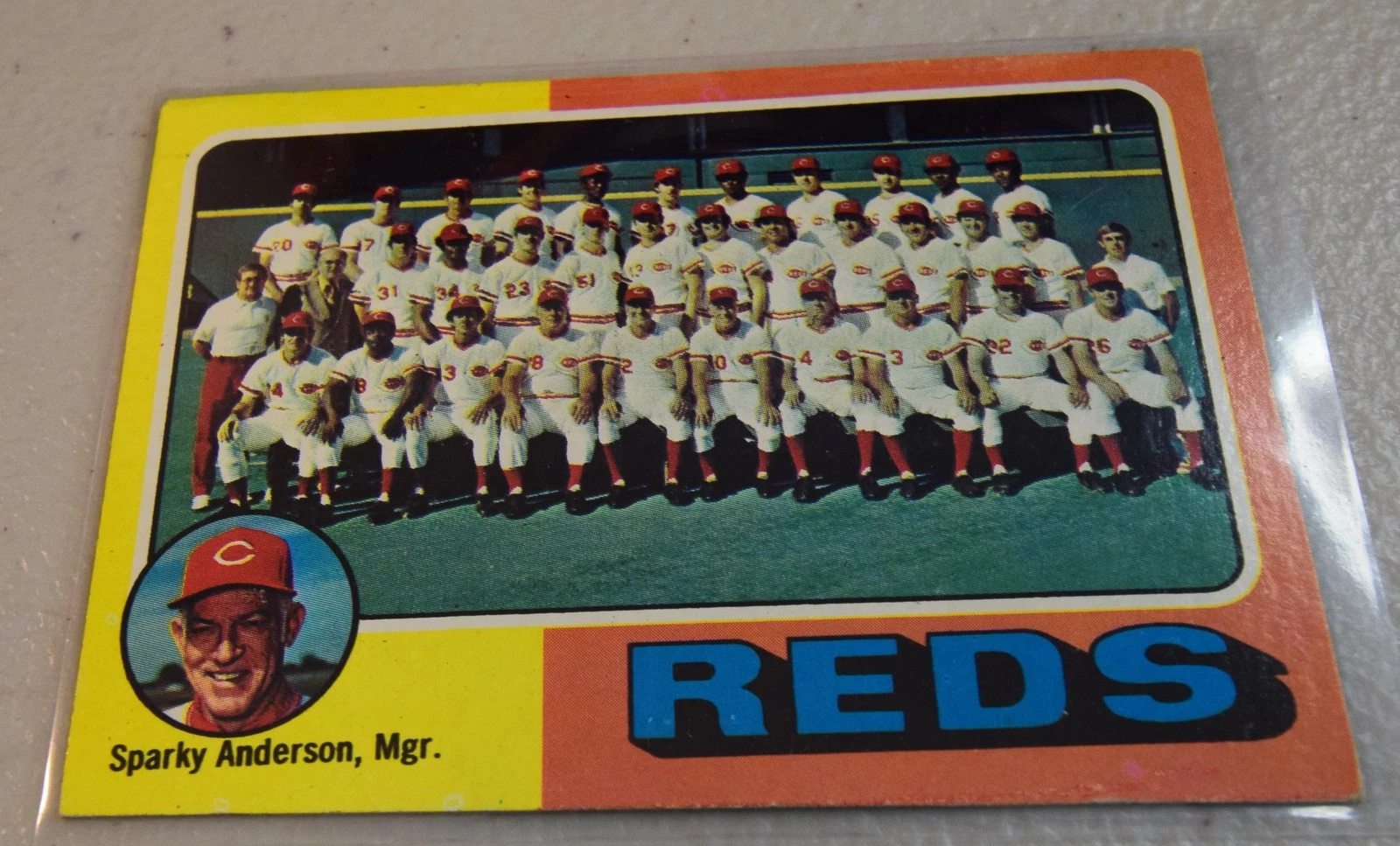 1975 Topps #531 Cincinnati Reds / Sparky Anderson