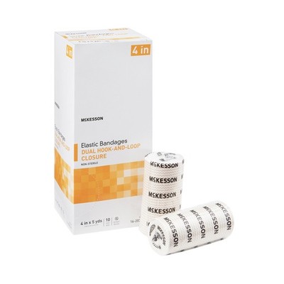 McKesson Elastic Bandage Beige NonSterile 4'' x 5 Yd 10 Ct