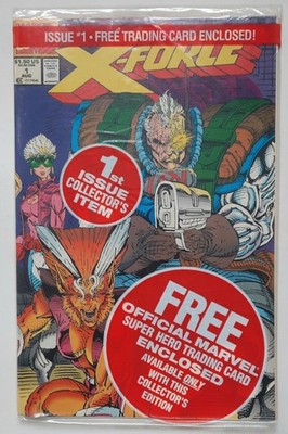 us26031 | X-FORCE Vol. 1 No. 1 - Sealed Polybag + Card | Marvel 1991 | OVP