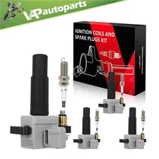 4 For 2006-2010 Subaru Forester 2.5L H4 Ignition Coil & Spark Plug UF508