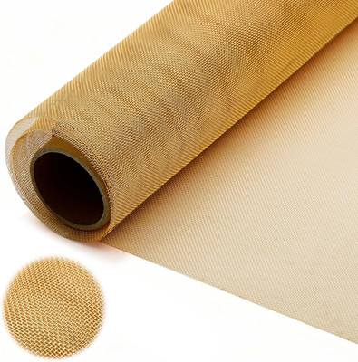 Bright Bronze Copper Mesh Screen, 24'' X 12Ft Heavy Duty 90% Copper 20 Mesh Inse