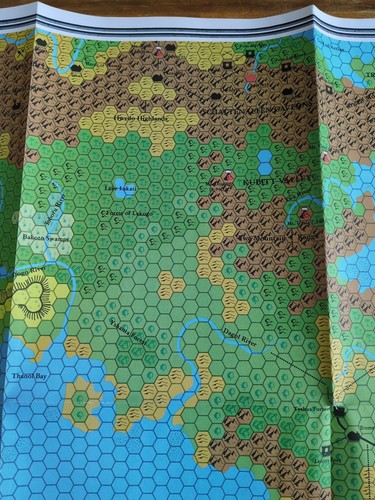 TSR 1990 Southern Iciria Hollow World Dungeons And Dragons RPG Map - Picture 9 of 16