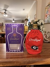 Crown Royal University Of Georgia Limited Edition Full Unopened W/Bag NEW Box