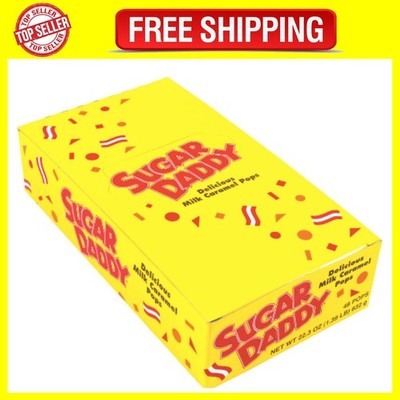 Sugar Daddies Milk Caramel Pops, 48-Count of 0.47 Oz. Pops