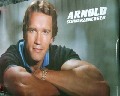 Vintage Arnold Schwarzenegger NOS Poster 1986 Anabas AA229 Still In Plastic