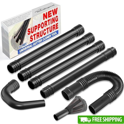 #ad Universal Leaf Blower Gutter Cleaning Kit Up to 11ft Safe Easy Attach Adapter US $58.74
