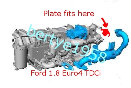 EGR valve Restricter Ford 1.8TDCi Transit Connect Focus Mondeo Galaxy S-Max CMax - Picture 2 of 4