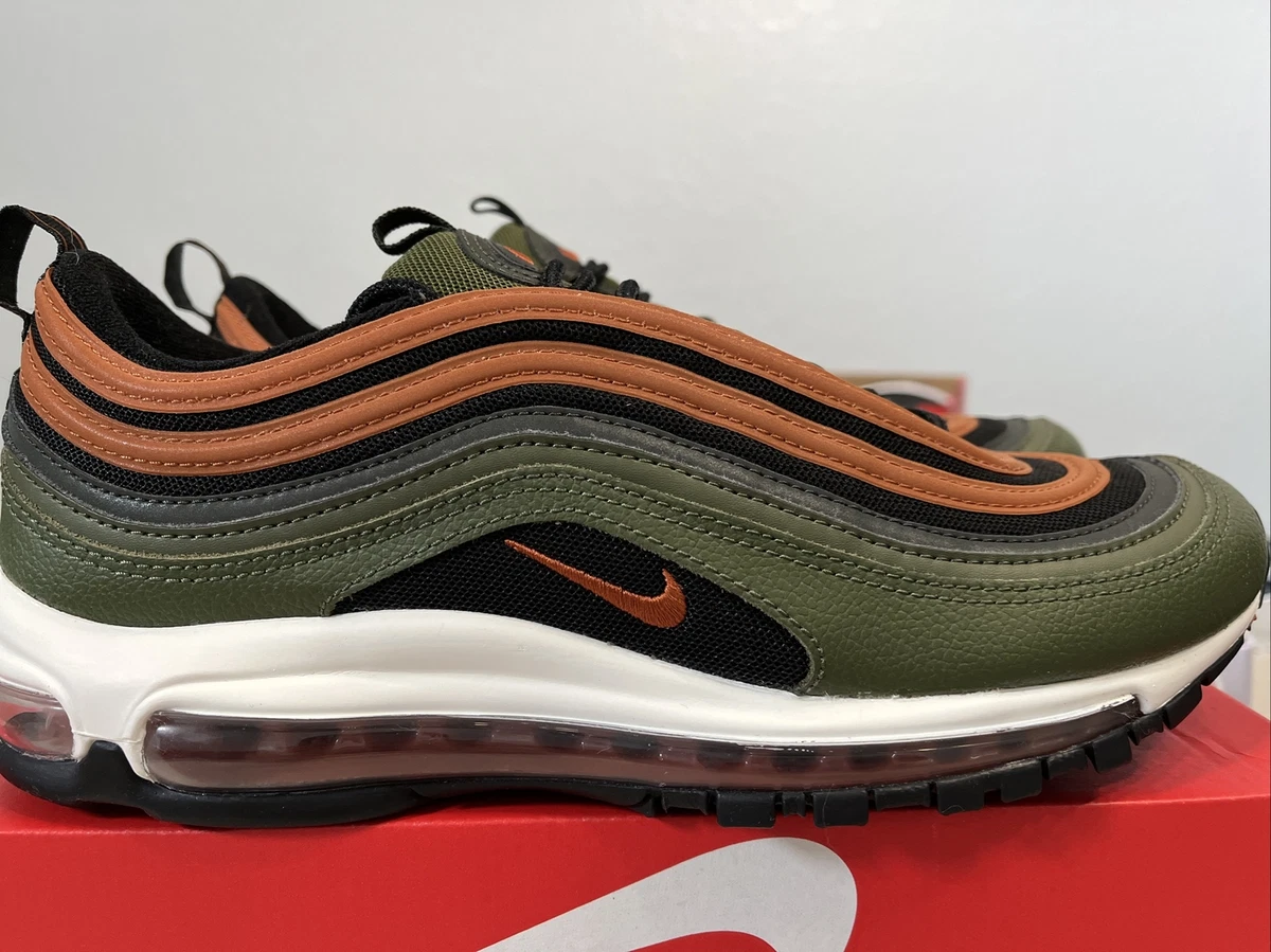 Air max 97 olive green and orange sale